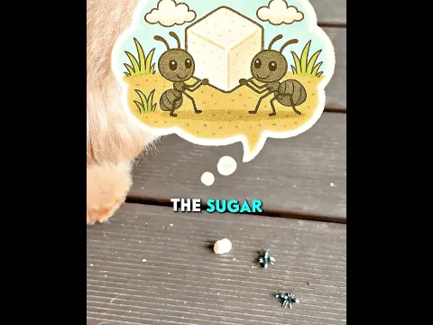 Cute Puppy Gives Sugar to Ants 🐶🐜