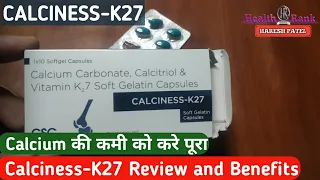 Calciness K27 Softgel Capsules || Review and Benefits in Hindi || Health Rank