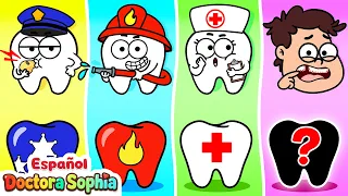 Encuentra Mis Dientes | Cepíllate los Dientes | Canciones Infantiles | Doctora Sophia Español