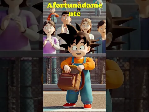 Gohan ayuda a ganar la carrera a Goku #dragonball #goku #anime