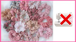 ⭐DIY SCRUNCHIES💖Como hacer          Scrunchie SIN MAQUINA de Coser/Diy Scrunchie Cocido a MANO