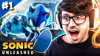 Fiaspo jogando SONIC UNLEASHED - #1