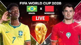 🔴 FIFA World Cup 2026 LIVE | Brazil 🇧🇷 vs Morroco 🇲🇦 Watchalong | Match 6 ⚽🔥