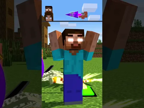 Help the Herobrine family protect themselves from the drill  #friendship #shorts #trending#anime
