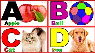 Learn The ABC Phonic Song with APPLE as Your First Lesson-ABC Songs, ABCD, Nursery Rhymes