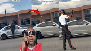 Police Pull Over Vybz Kartel Porsche Look What Happen!!! Likkle Addi Get Push Above Others | Koffee