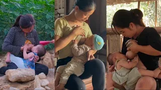 Breastfeeding Mom Baby ❤️ | breastfeeding vlog || breastfeeding best video 2024 #breastfeeding