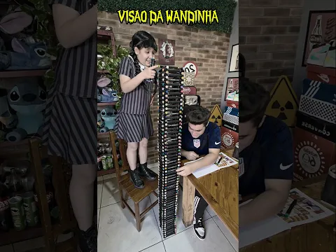 A TORRE DE CANETINHAS BOBBIE GOODS DA WANDINHA !!! #shorts #शॉर्ट्स #shortvideo