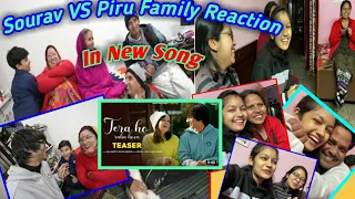 Sourav Joshi VS Piru Joshi New Song Family Reaction💑💑❤❤