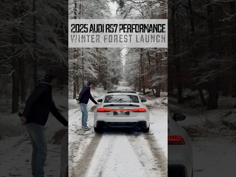 Brutal snow launch! 2025 Audi RS7 Performance