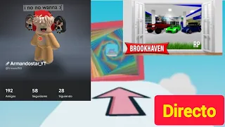 Jugando Brookhaven y mi obby con seguidores sigueme en Roblox para que te unas a mi :)
