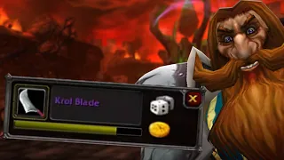 KROL BLADE Dropped on my 1 life character!?