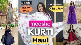 Meesho Kurti Haul 💕 | starting from Rs. 180 | Tryon | gimaashi