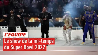 FOOT US - NFL : Le halftime show Super Bowl 2022 avec Dr Dre, Snoop Dogg, Eminen, Mary J-Blige...