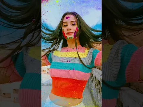 Best Holi Photography ✨ Self Portrait Colourful Holi Poses|| #shorts #shortsvideo #holi #viralshorts