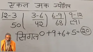 एकल अंक ज्योतिष