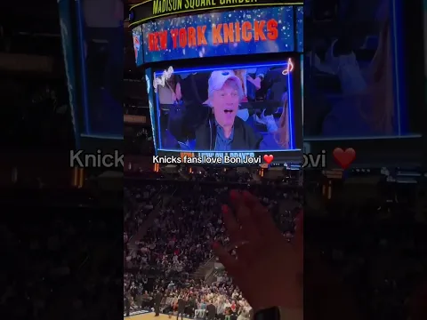 Bon Jovi & Knicks 🤝 A packed Garden @espn
