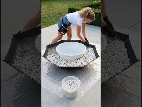 Old Umbrella to a DIY Concrete Fire Pit 🔥