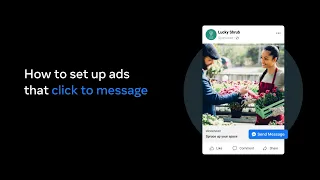 How to set up ads that click to message