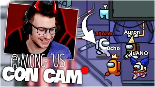 JUEGO AMONG US POR PRIMERA VEZ CON CAM | aXoZer