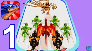 Merge Battle 3D: Dragon Fight - Gameplay Walkthrough Part 1 Levels 1-25 (iOS,Android Gameplay)