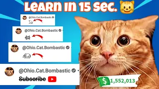 I BEAT MR BEAST WITH 1.6M COMMENTS 😺☠️ || OHIO CAT BOMBASTIC