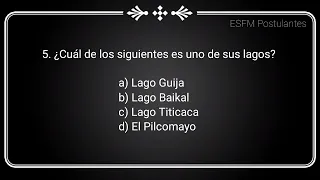 PREGUNTAS DE EXAMEN DE LA ESFM / CONOCIMIENTO GENERAL