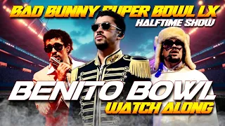 LIVE 🔴: BAD BUNNY SUPER BOWL LX HALFTIME SHOW 🐇🏈 | WATCH ALONG