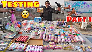 Testing New Holi stash 2023 | Unique collection | Water balloon, pichkari , spray 😍