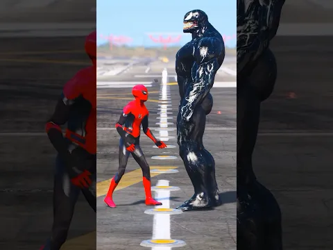 GTA V : VENOM VS SPIDER-MAN MATCH, WHO IS RICHER ? 🤑 #shorts #gta5