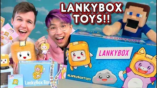 LankyBox Bonkers Toys Mystery Box Figures, Plush Unboxing w/Justin & Adam!