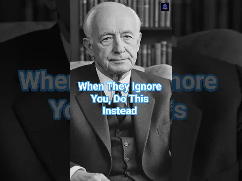 When They Ignore You, Do This Instead #stoicism #selflove #facts