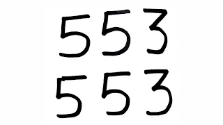How to draw Dog Using 553 Number | Dog Drawing Easy for beginners