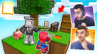 بنينا بيت انا واخي سبايدر في اليوم الثاني One Block#2 .!!🔥😍