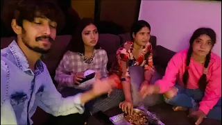 Family Movie time with chocolate popcorn🍿 | shershah movie | simran sharma | muskan sharma