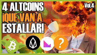 ¡4 Altcoins Baratas que Van a Explotar! Vol. 4 - CryptoYoda -