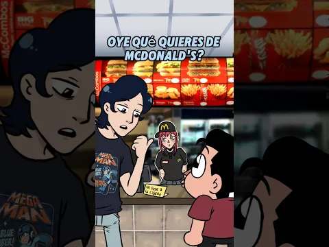 que quieres de McDonalds? #shorts #mcdonalds #makima #animación