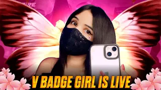 V Badge Girl Is Live  😈🗿 ❤ @FFLOVERZONE  Free Fire Live! #ff #freefire #sooneeta #ffloverzone