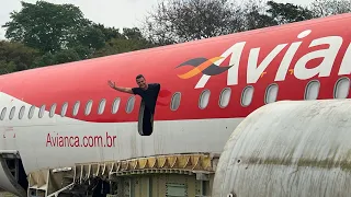 ACHEI CEMITÉRIO DE AVIÕES no MEIO DO MATO *found abandoned airplane*