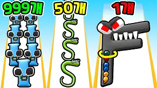 알파벳 로어 9999개 합체?! / 무한광고 끝판왕 F 진화?? [Merge Alphabet: Lord Run]