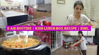 5 AM SCHOOL ROUTINE| What I Pack For My Kids Lunch Box | FullDay Routine | #Indianmomlifestyletamil