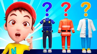 Where Is My Police Officer Uniform? 👮| Kids Song by Nomad Kids