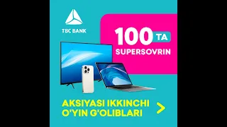 "100 ta supersovrin" aksiyasining g'oliblarini aniqlaymiz 🎁