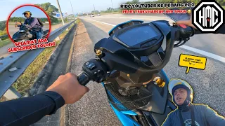 Ysuku aku JEM TERUS wei ! 😭| TOLAK MOTOR seorang2 dekat HIGHWAY 🔥| RIDE PENANG EP 2
