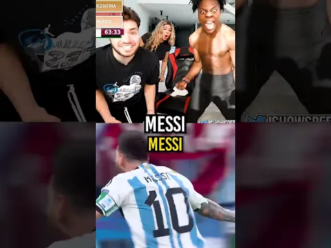 IShowSpeed and Adin Ross Say they Love Messi After He Scored! 🤣