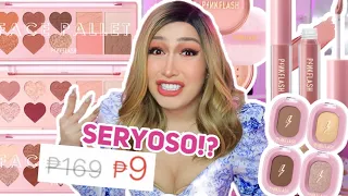 TRYING ₱9 MAKEUP FROM SHOPEE!? PUNYETA, SAFE BA MGA 'TO!?!?