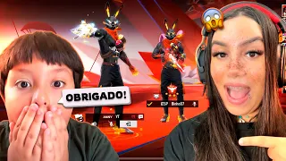 PEGUEI ESCONDIDO O NOVO COELHO PRO MEU IRMÃOZINHO (veja a reação dele) 😱 #freefire