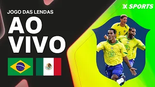 BRASIL X MÉXICO - JOGO DAS LENDAS (EXCLUSIVO) - AO VIVO E COM IMAGENS