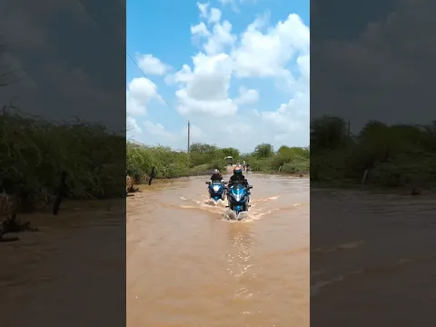 2 Hayabusa Doob jaati aaj Baarish ke Paani mai 🧐OMG!! #rain #hayabusa #superbike