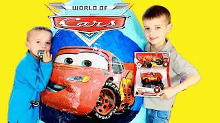 Disney CARS GIANT SURPRISE EGG with RARE Bessie Road Paver & Mater Tales Toys